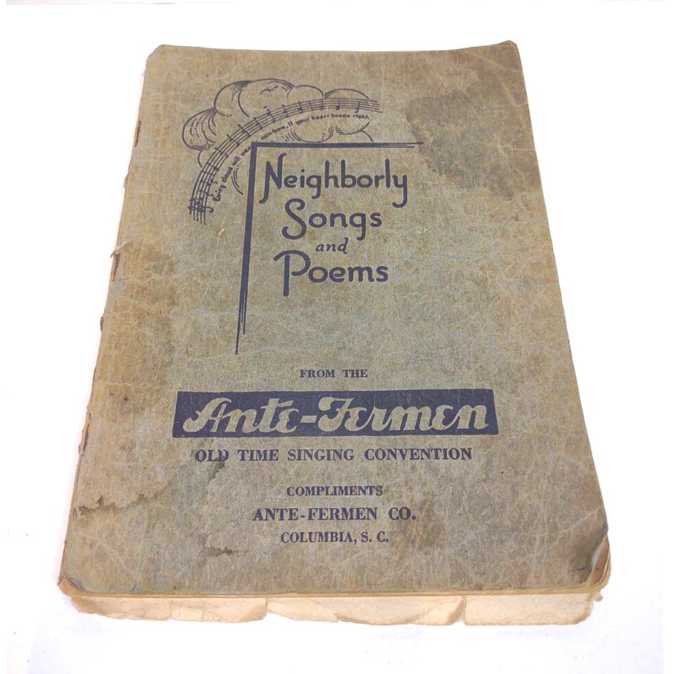 Neighborly Songs and Poems by Homer Rodeheaver 1932 Ante Fermen Compiled  PB